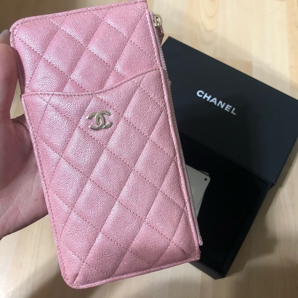 chanel phone pouch wallet